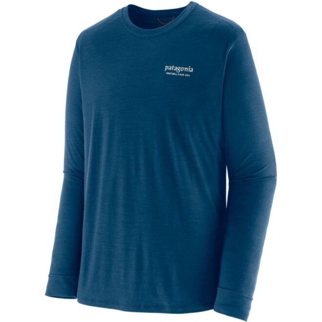 Patagonia M's L/S Cap Cool Merino Blend Graphic Shirt maglia tecnica manica lunga uomo