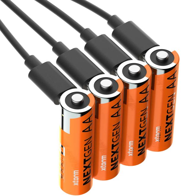 Xtorm Rechargeable AA Batteries USB-C batterie ricaricabili pacco da 4