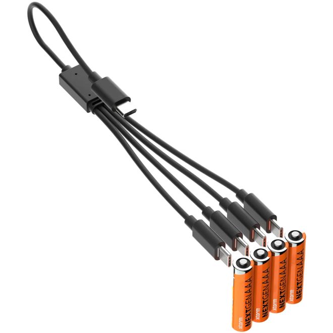 Xtorm Rechargeable AAA Batteries USB-C batterie ricaricabili pacco da 4