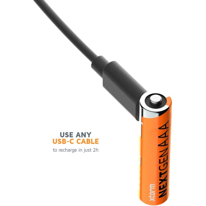 Xtorm Rechargeable AAA Batteries USB-C batterie ricaricabili pacco da 4